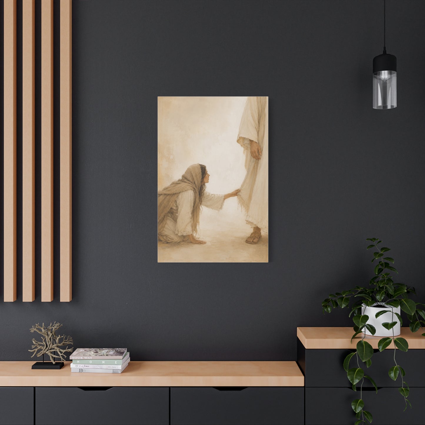 Healing Faith Touch Scripture Wall Art & Canvas Print
