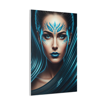 Mythic Blue Empress Portrait Wall Art & Canvas Prints
