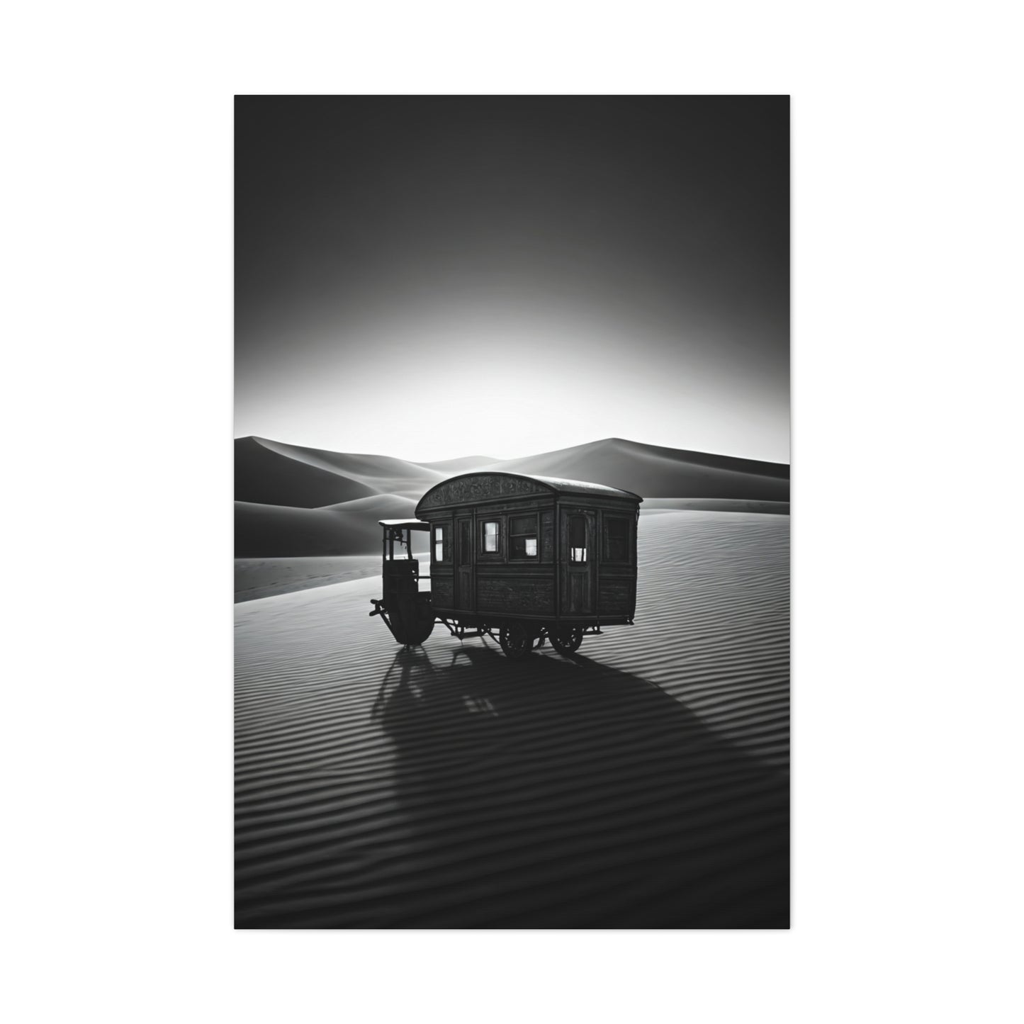 Desert Caravan in Moonlight Wall Art & Canvas Prints