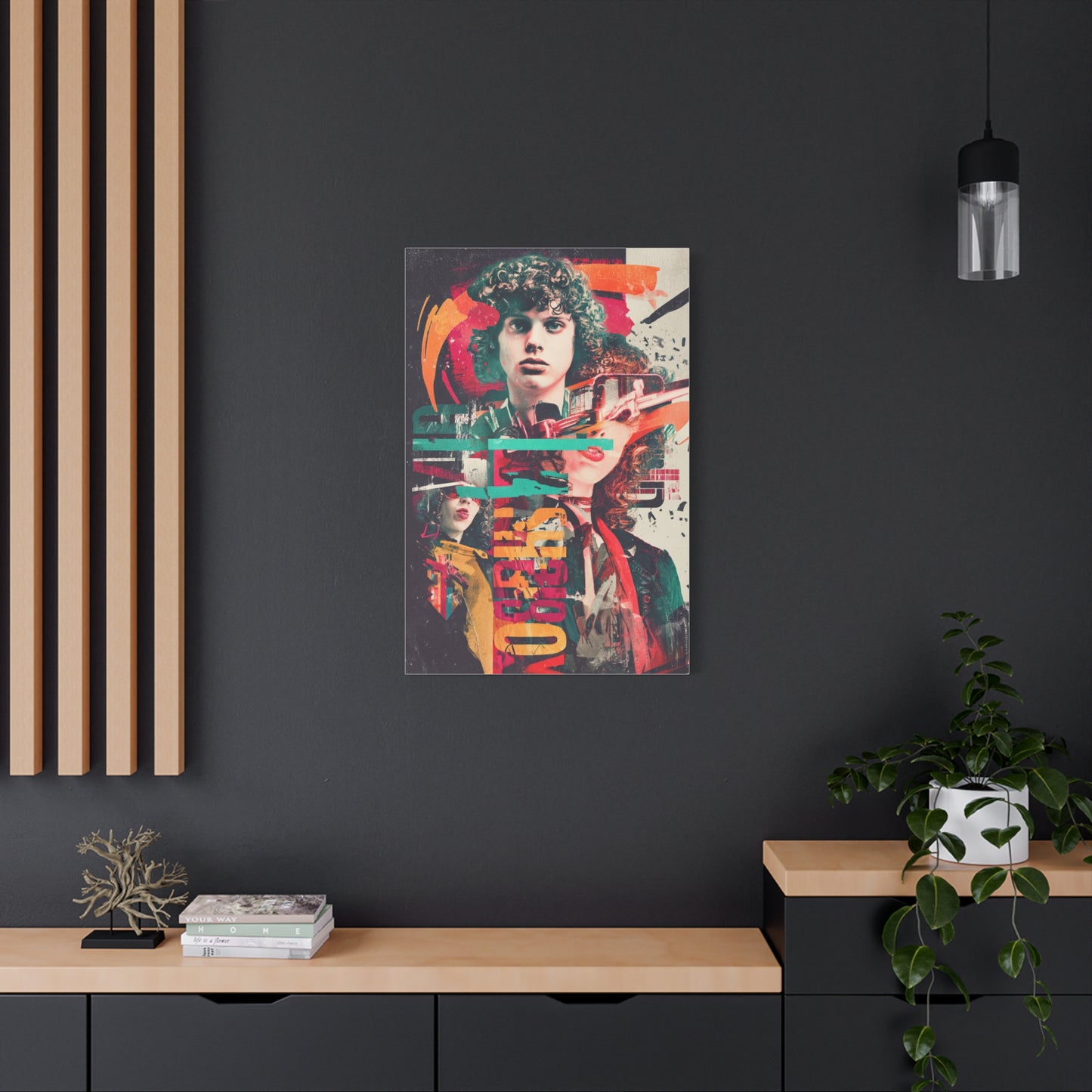 Retro Pop Collage Portrait Wall Art & Canvas Print