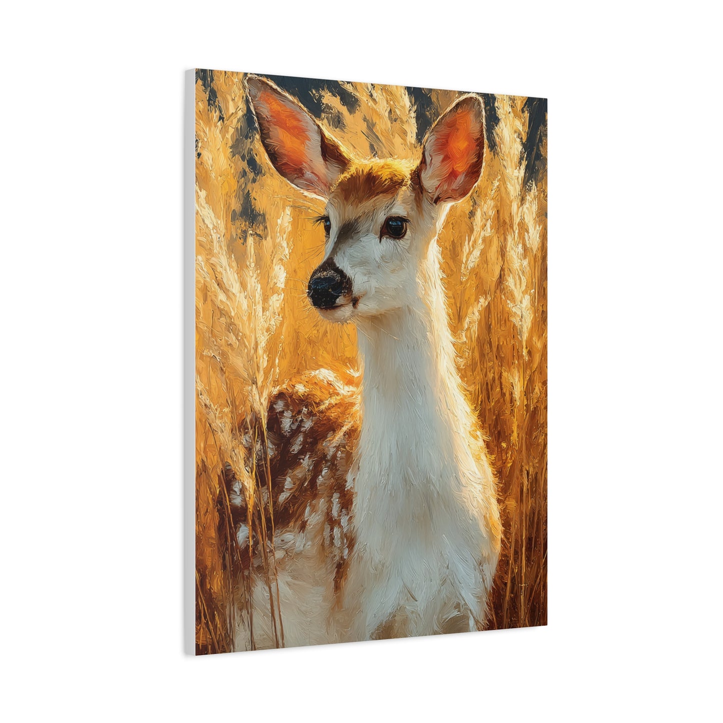 Celestial Moonlit Stag Wall Art & Canvas Print