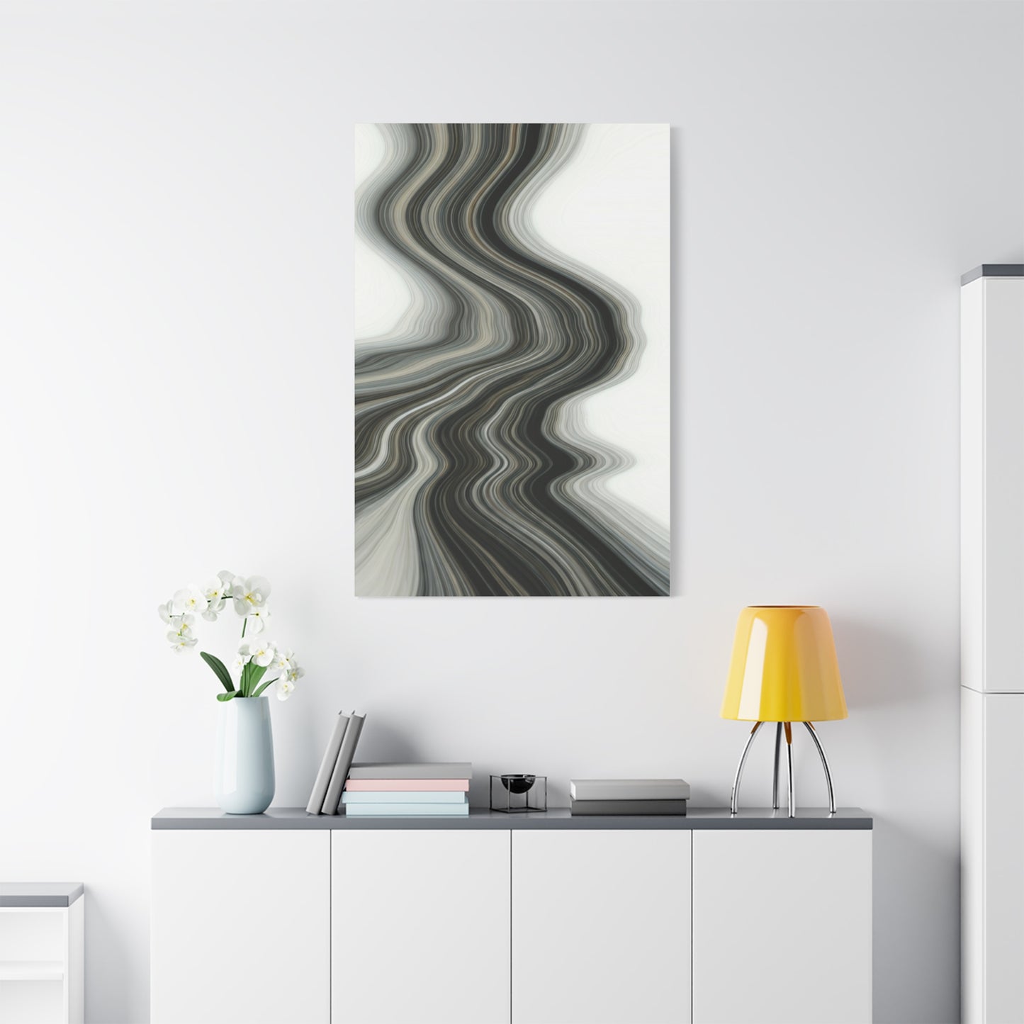 Monochrome Ripple Path Wall Art & Canvas Prints