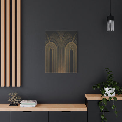 Golden Archway Symphony Art Deco Wall Art & Canvas Prints