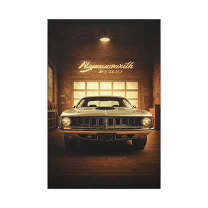 Plymouth Barracuda Cuda Vintage Garage Wall Art & Canvas Prints