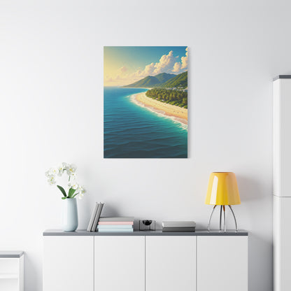 Tropical Coastline Bay Panorama Wall Art & Canvas Prints