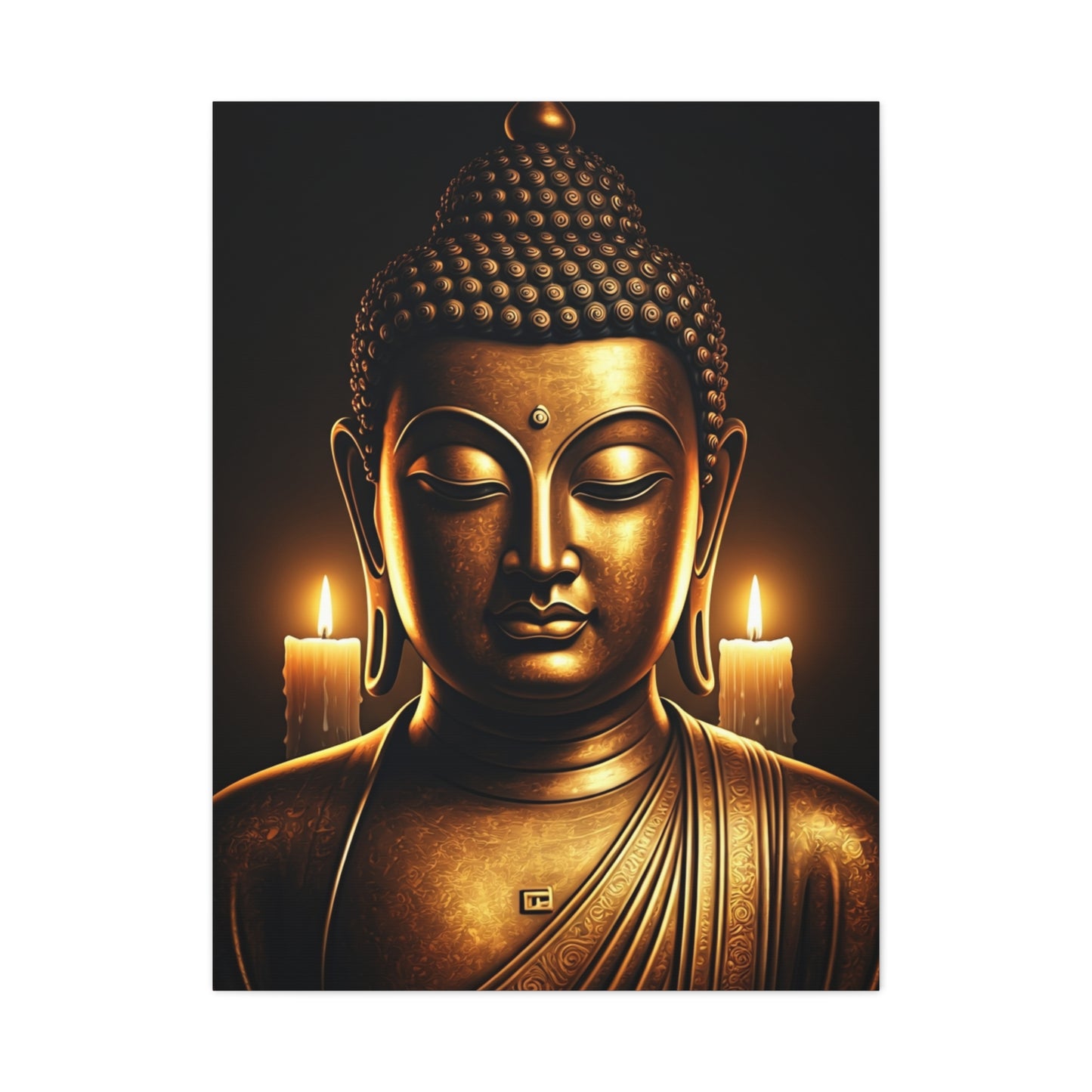 Candlelight Serenity Buddha Wall Art & Canvas Prints
