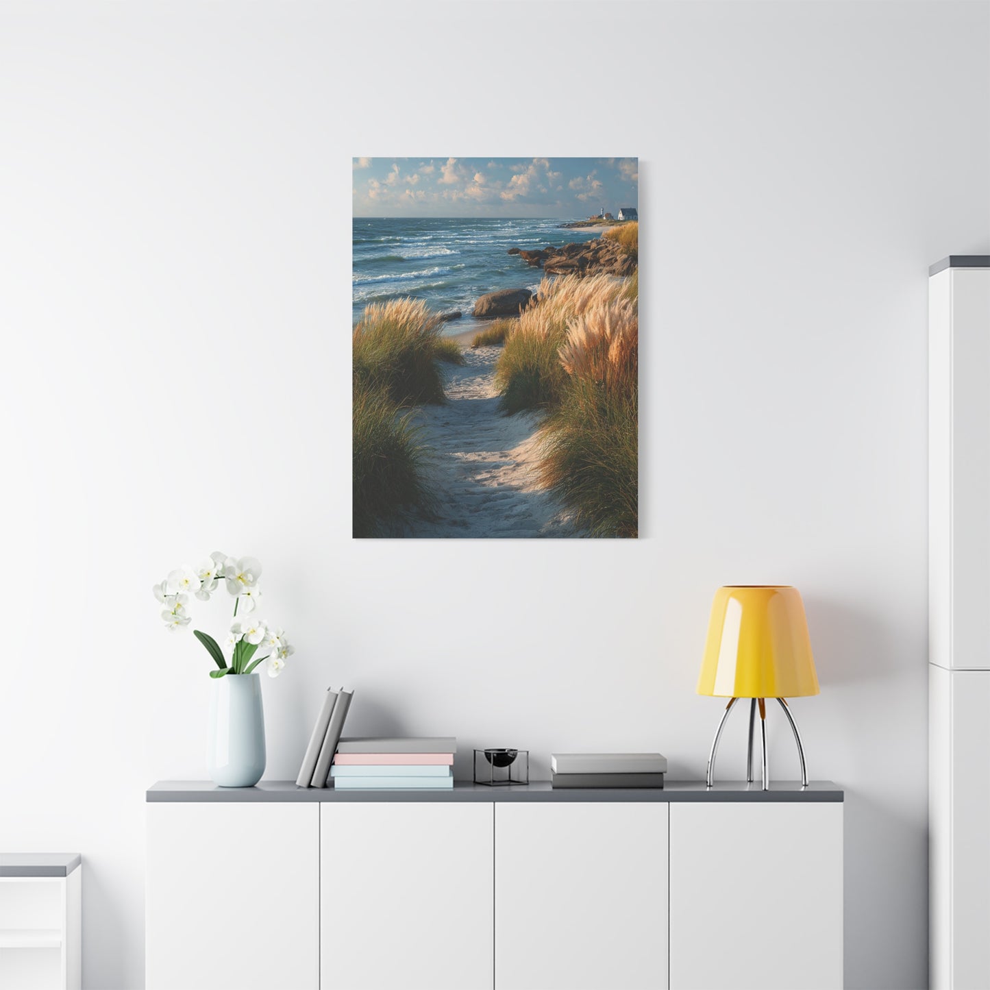 Coastal Dune Path Landscape Wall Art & Canvas Print