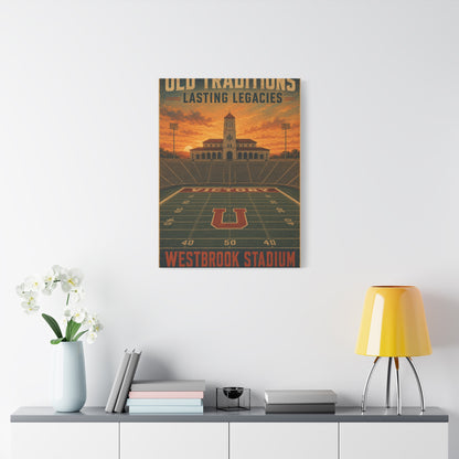 Vintage Stadium Legacy Sports Wall Art & Canvas Print