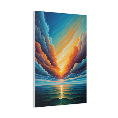 Radiant Horizon Reflection Wall Art & Canvas Print
