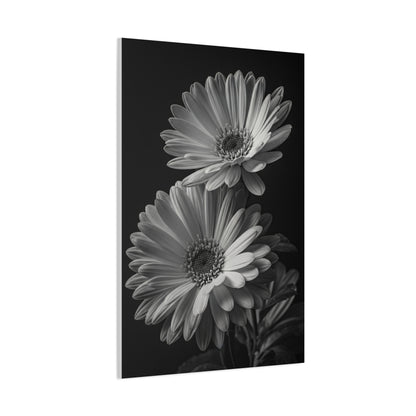 Timeless Gerbera Duo Monochrome Wall Art & Canvas Prints