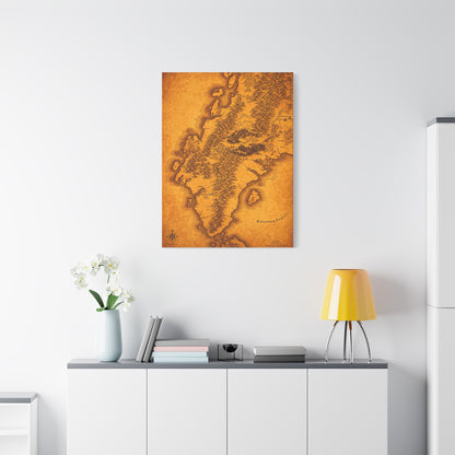 Old Europe Map Illustration Wall Art & Canvas Prints