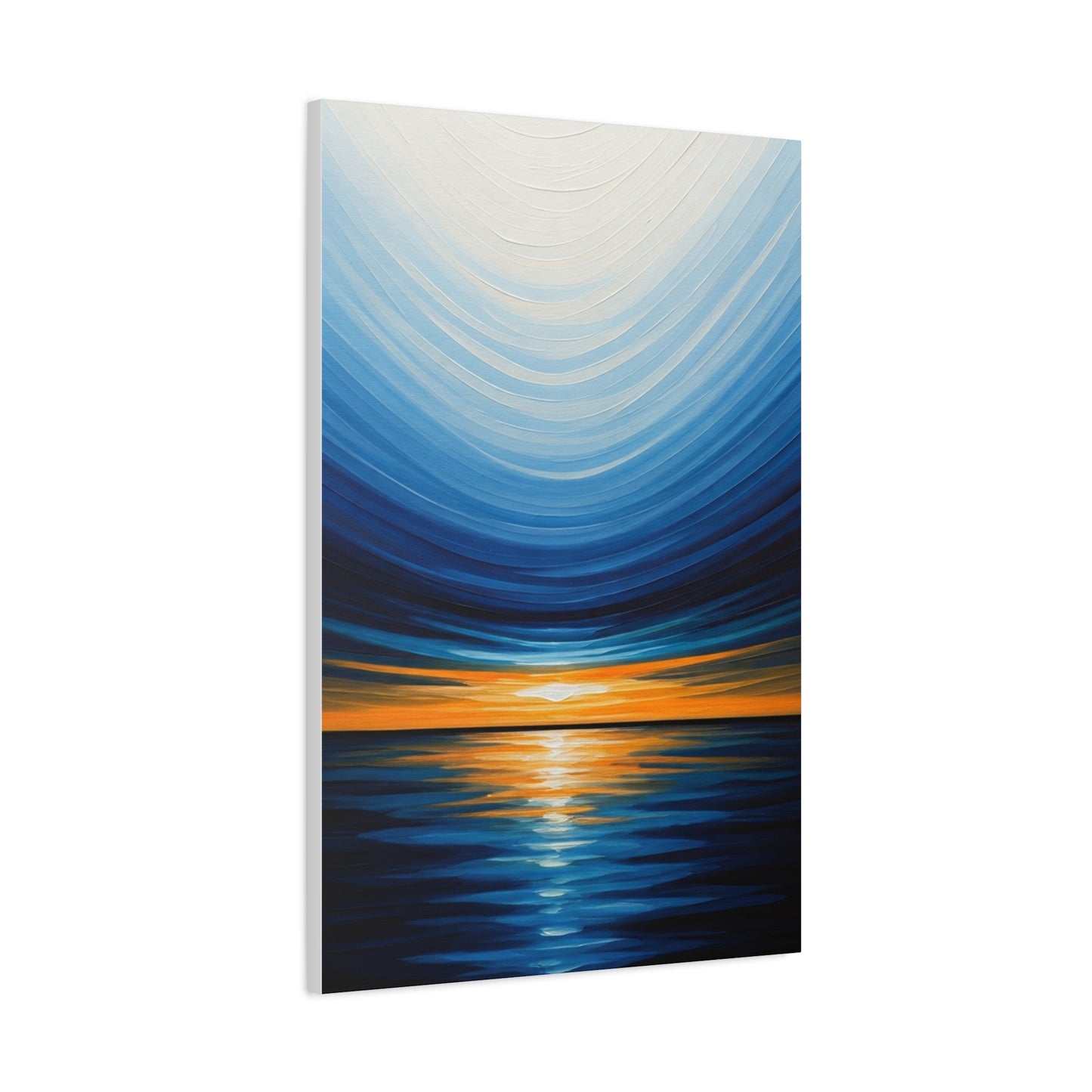 Serene Tidal Horizon Abstract Wall Art & Canvas Prints