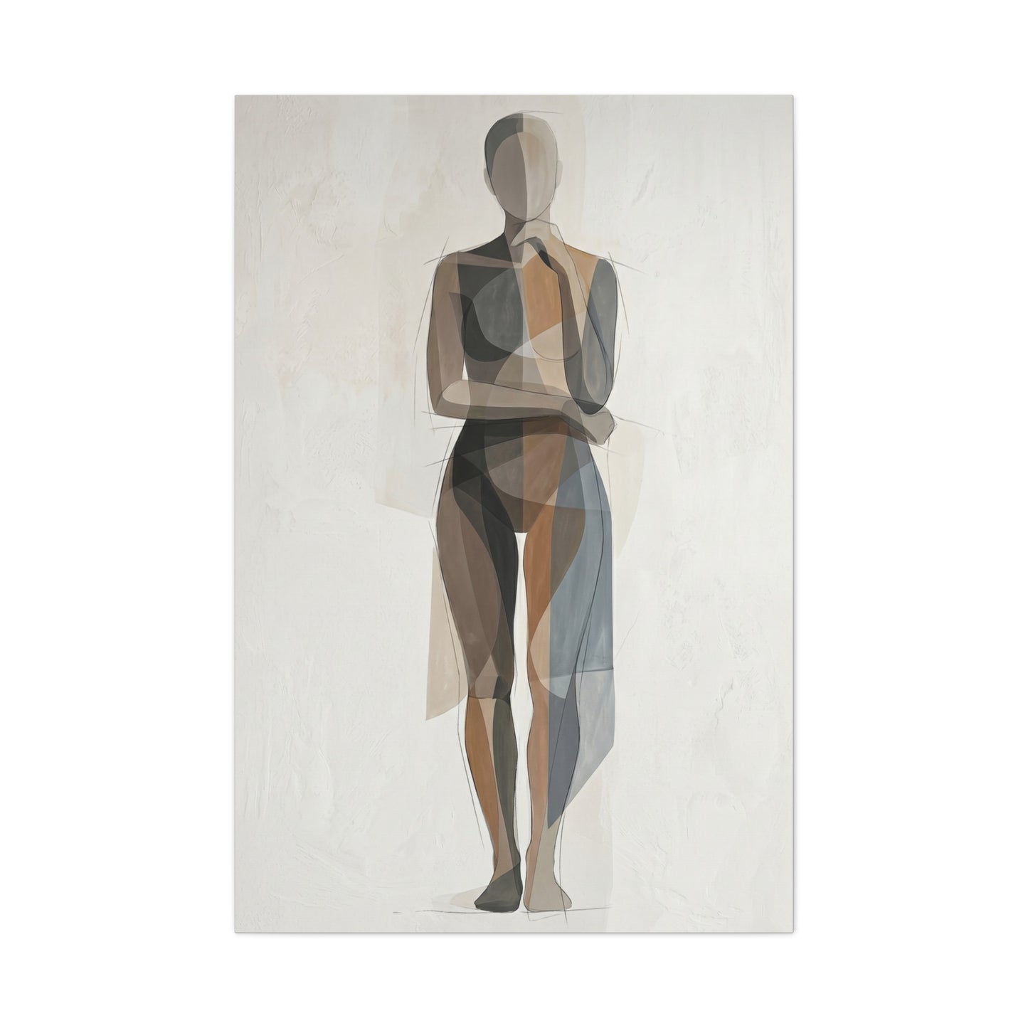 Contemporary Human-Centered Abstract Wall Art & Canvas Print