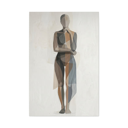 Contemporary Human-Centered Abstract Wall Art & Canvas Print