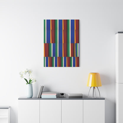 Offset Geometric Color-Field Wall Art & Canvas Print