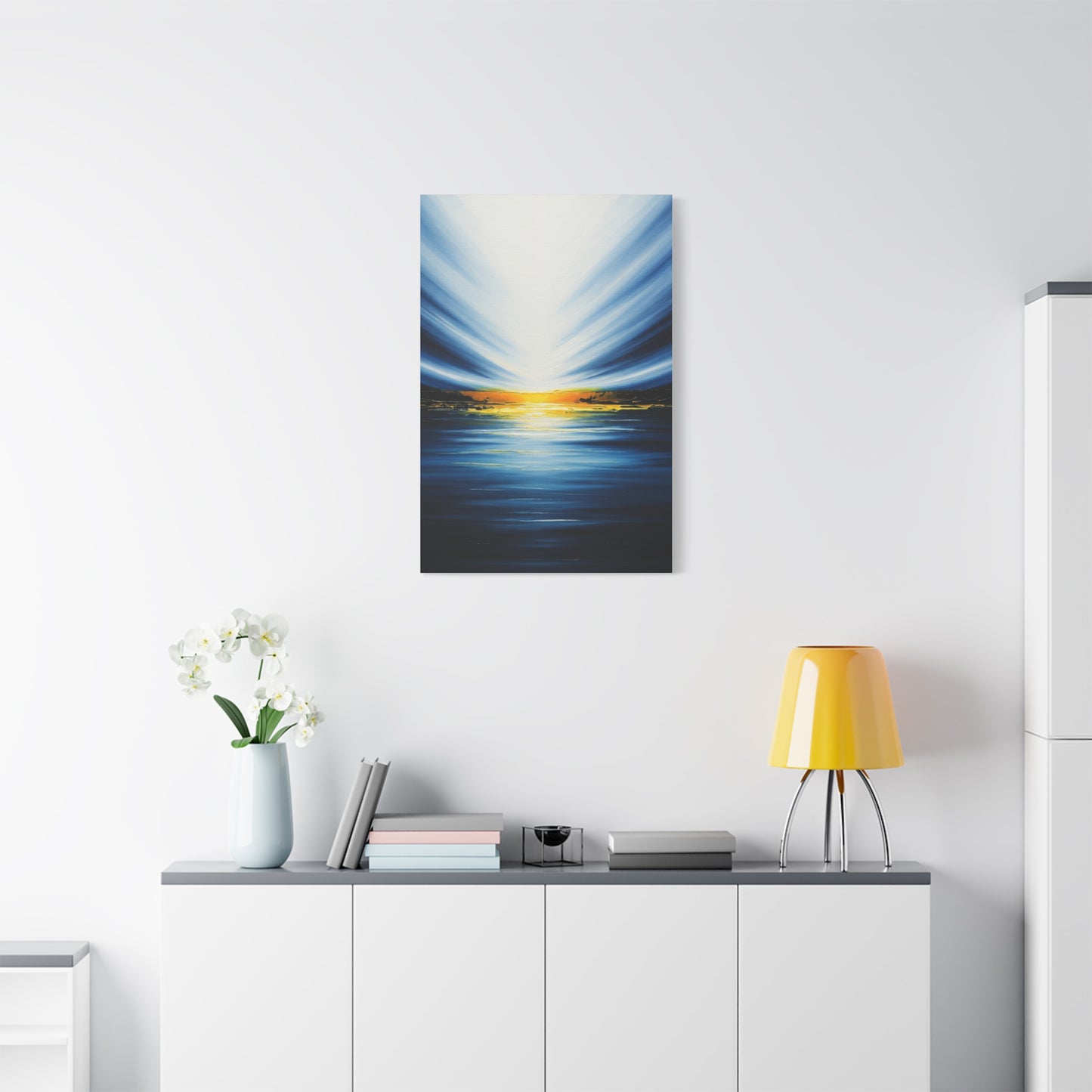 Radiant Horizon Abstract Seascape Wall Art & Canvas Prints