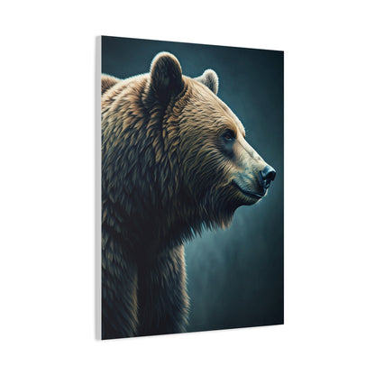 Side Profile Bear Elegance Wall Art & Canvas Prints