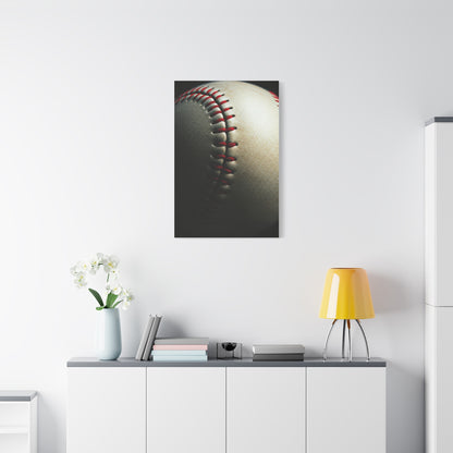 Close-Up Baseball Stitch Detail Wall Art & Canvas Prints
