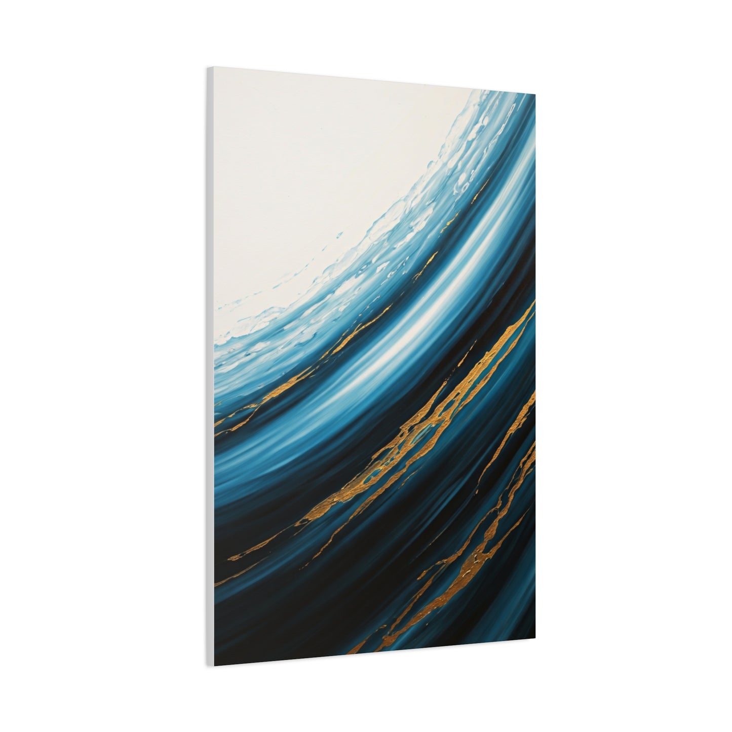 Azure Current Gold Accent Wall Art & Canvas Prints