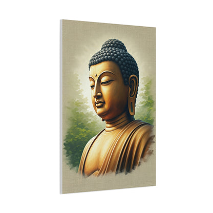 Peaceful Buddha Side Profile Wall Art & Canvas Prints