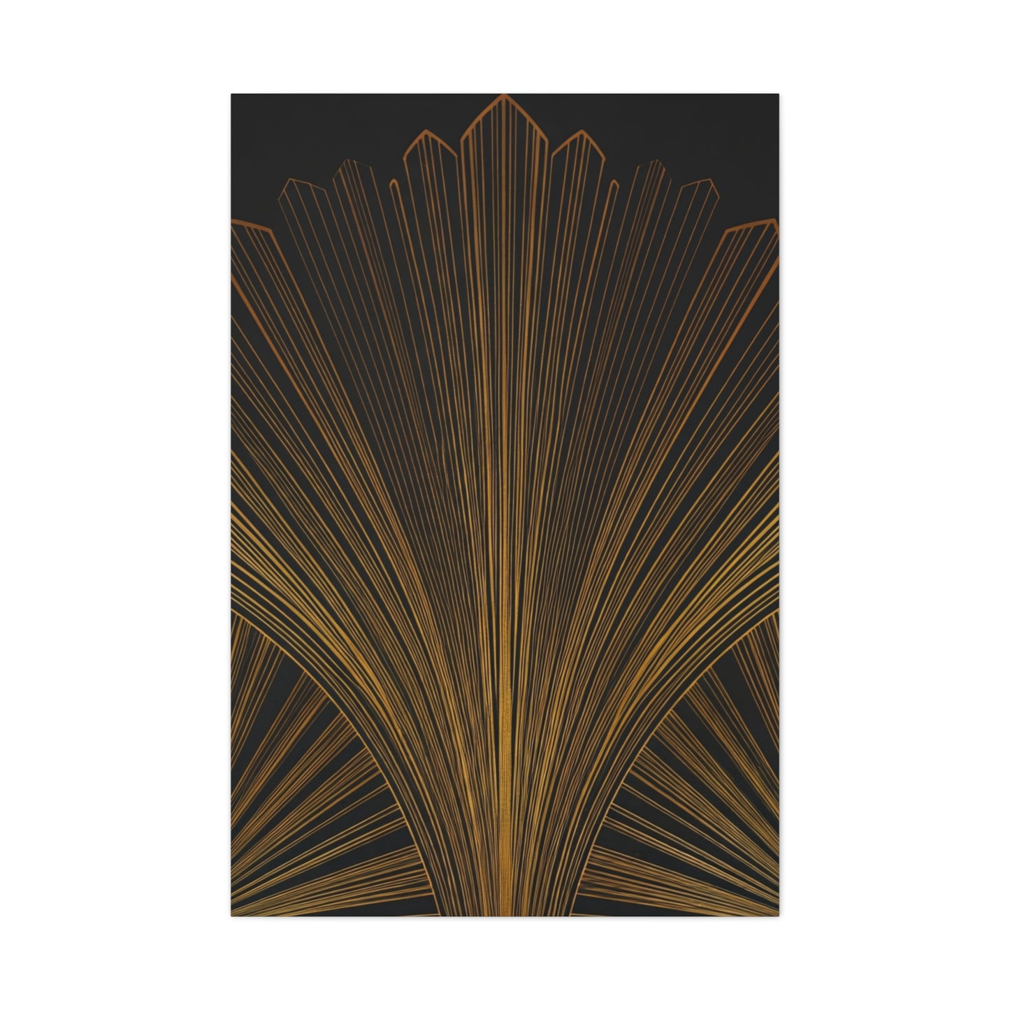 Regal Fan Lines Art Deco Wall Art & Canvas Prints