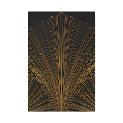 Regal Fan Lines Art Deco Wall Art & Canvas Prints