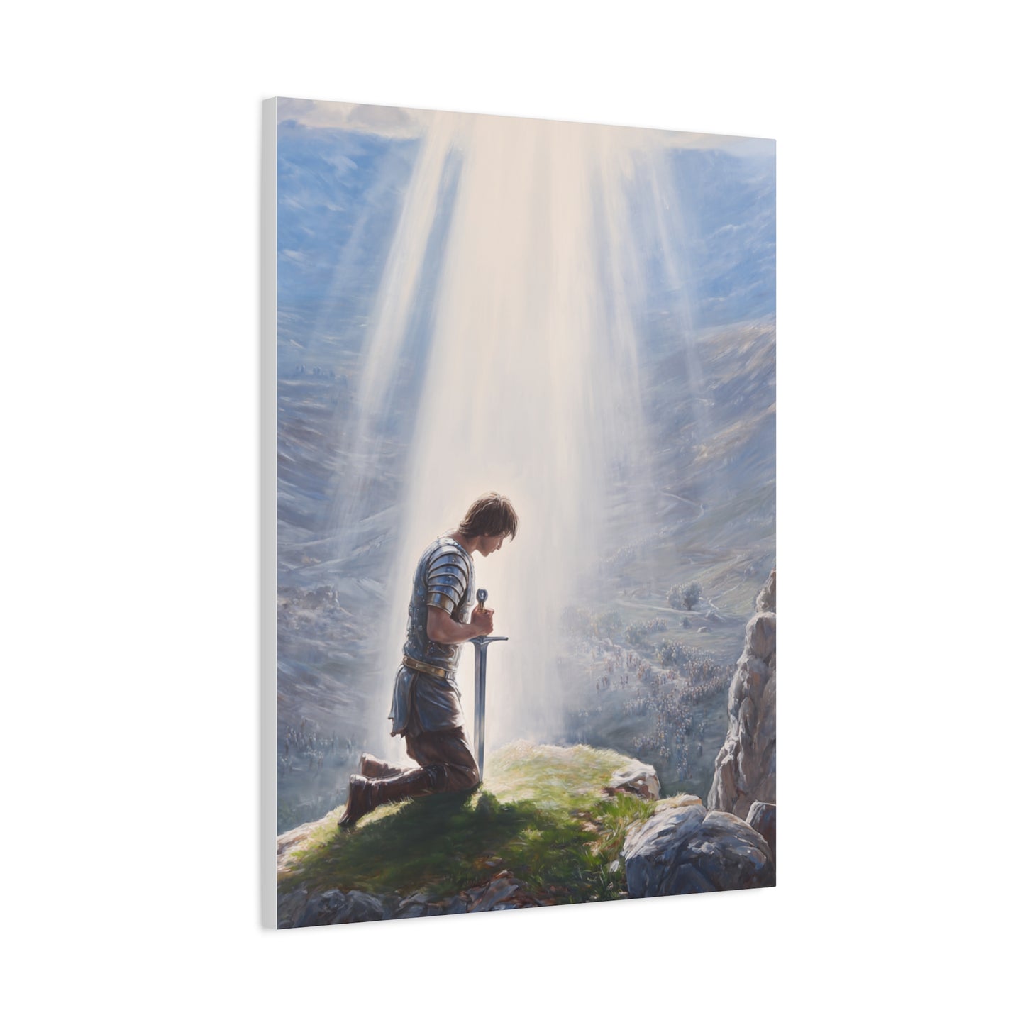 King Arthur Claiming Excalibur Sacred Destiny Wall Art & Canvas Print