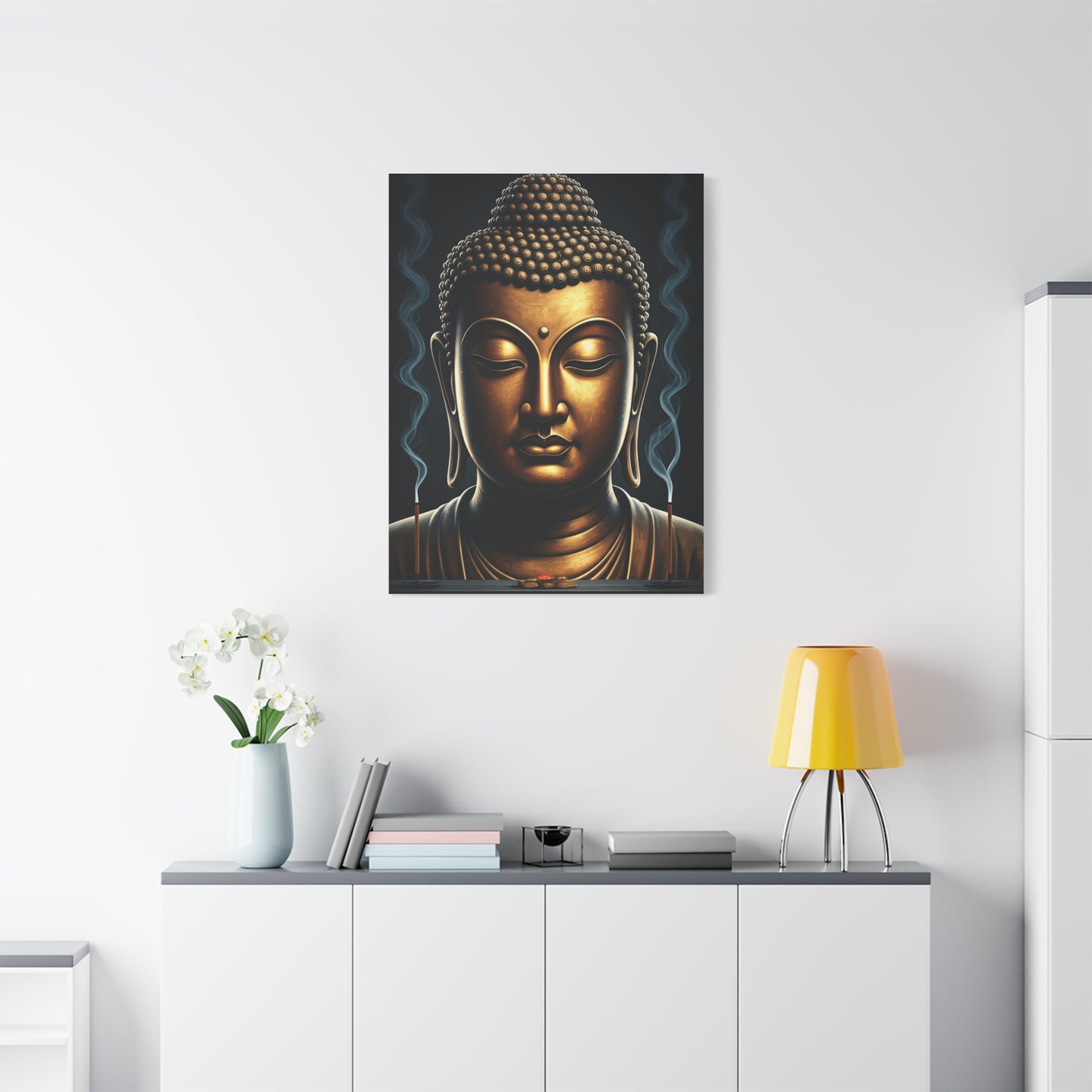 Mystical Aura Buddha Portrait Wall Art & Canvas Prints