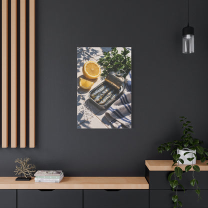 Mediterranean Sardines & Lemon Prep Wall Art & Canvas Print