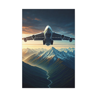 Mountain Flight Over Peaks Wall Art & Canvas Prints
