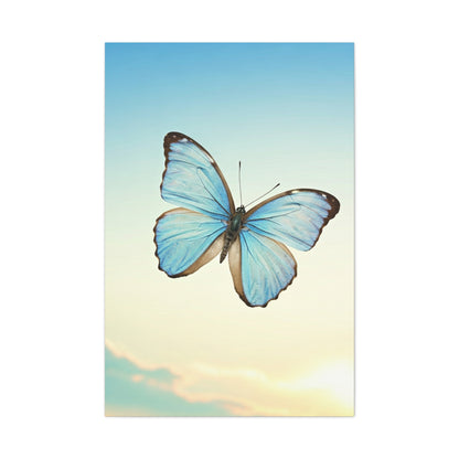 Blue Sky Butterfly Serenity Wall Art & Canvas Prints