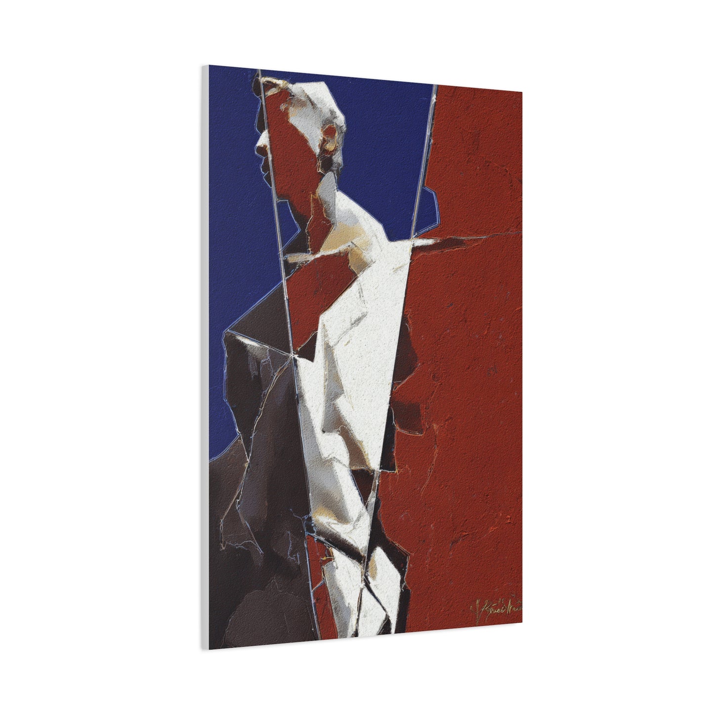 Fragmented Classical Sculpture Abstract Wall Art & Canvas Print