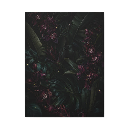 Tropical Noir Orchid Midnight Romance Wall Art & Canvas Print