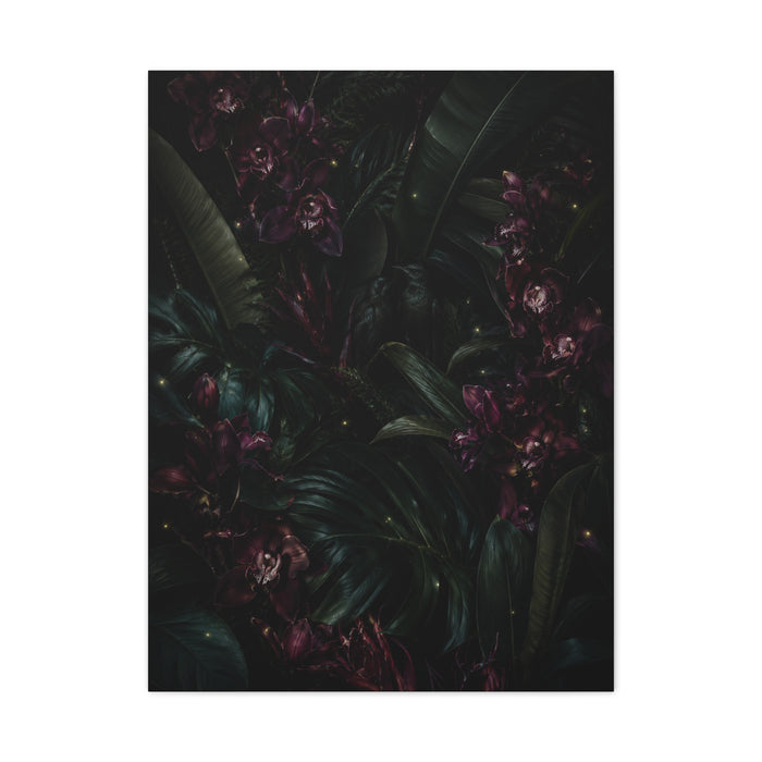 Tropical Noir Orchid Midnight Romance Wall Art & Canvas Print