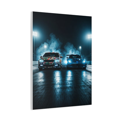 Chevrolet SS Twin-Turbo vs Dodge Viper ACR Drag Showdown Wall Art & Canvas Prints