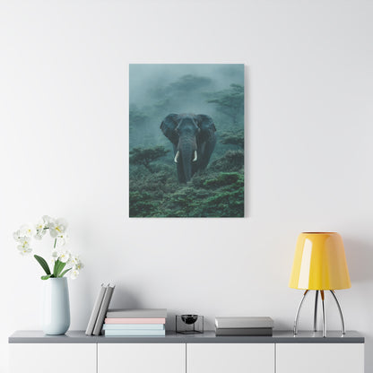 Elephant Rainforest Monsoon Portrait Wall Art & Canvas Print