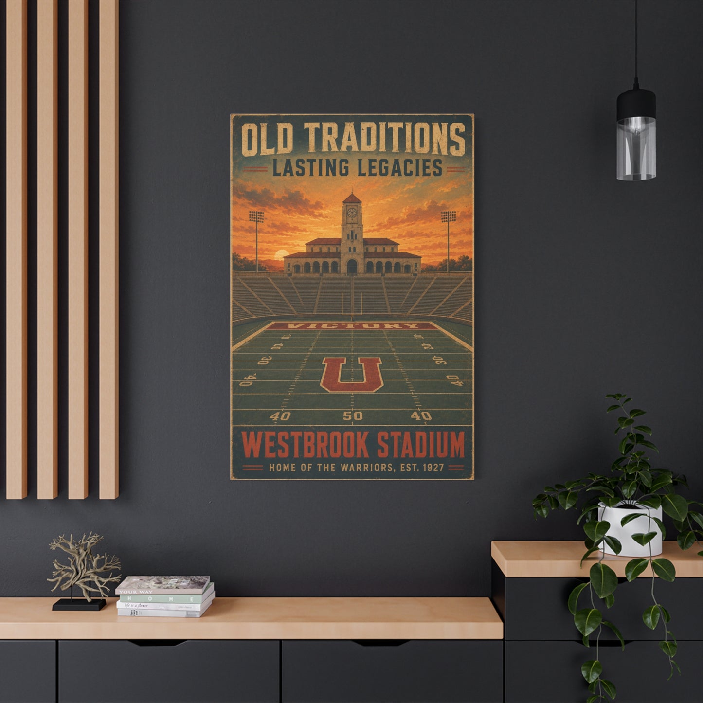 Vintage Stadium Legacy Sports Wall Art & Canvas Print