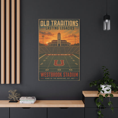 Vintage Stadium Legacy Sports Wall Art & Canvas Print