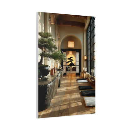 Japanese Minimal Hallway Interior Wall Art & Canvas Print
