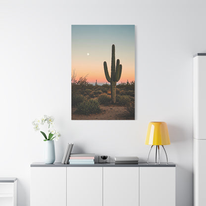 Golden Sunset Saguaro Landscape Wall Art & Canvas Prints