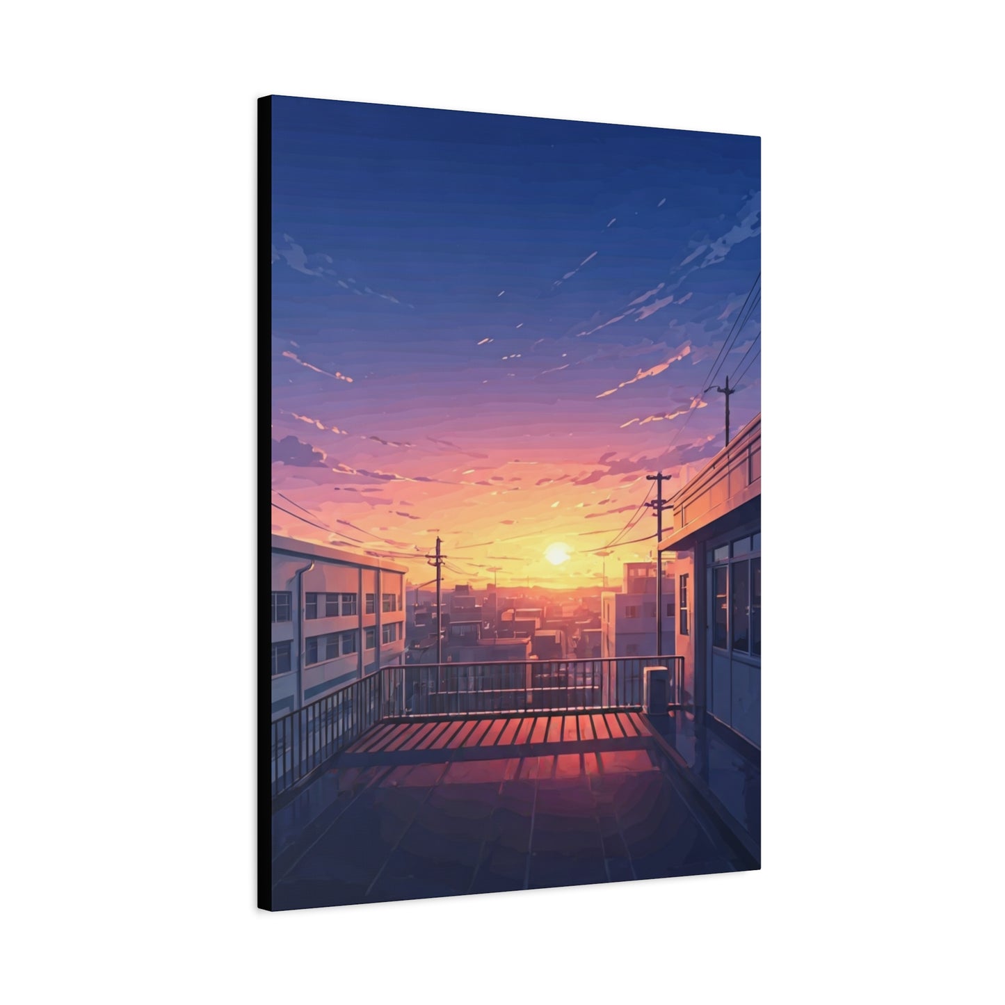 Quiet Rooftop Sunset Wall Art & Canvas Prints