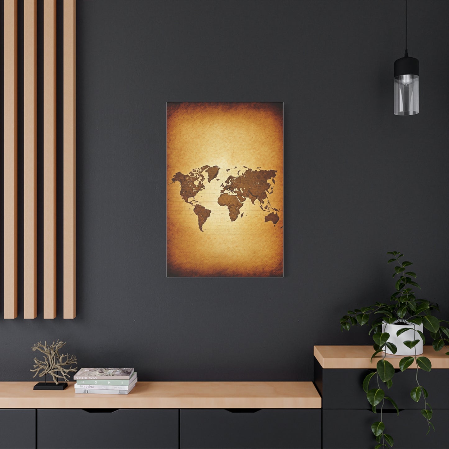 Vintage Portrait Map Fusion Wall Art & Canvas Prints
