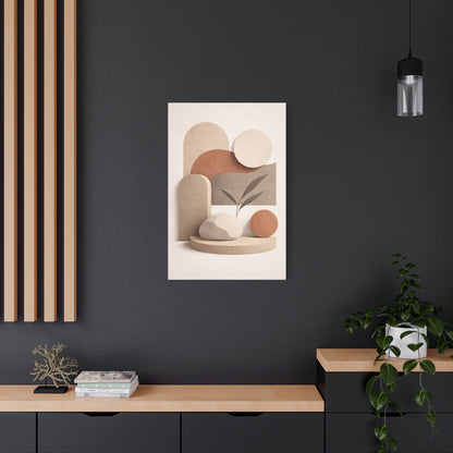 Neutral Gallery Shapes Wall Art & Canvas Print