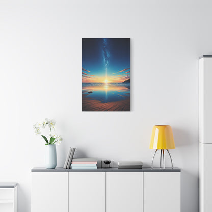 Starry Horizon Sunset Reflection Wall Art & Canvas Prints