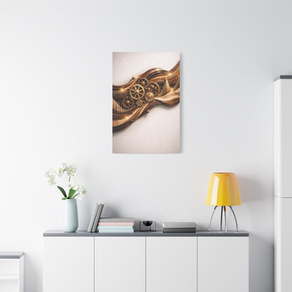 Mechanical Rhythm Wave Sculpture Wall Art & Canvas Print