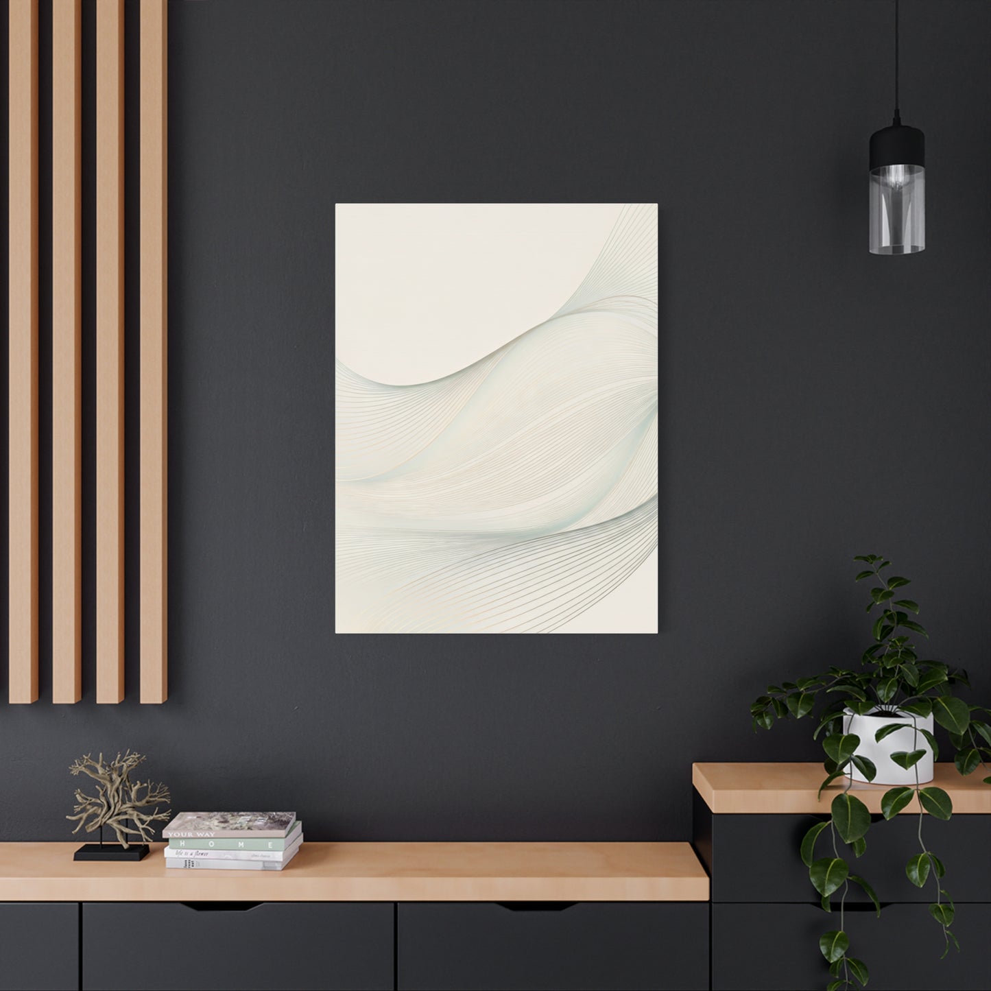 Soft Ivory Flow Texture Wall Art & Canvas Prints