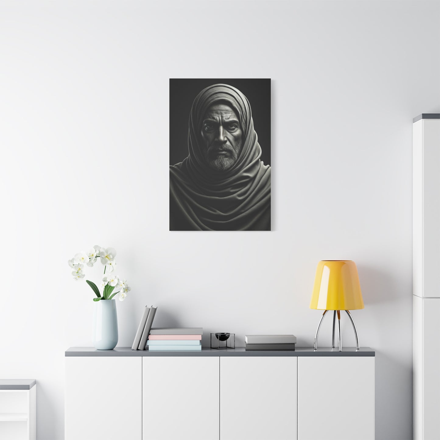 Silent Strength Black & White Elder Portrait Wall Art & Canvas Prints
