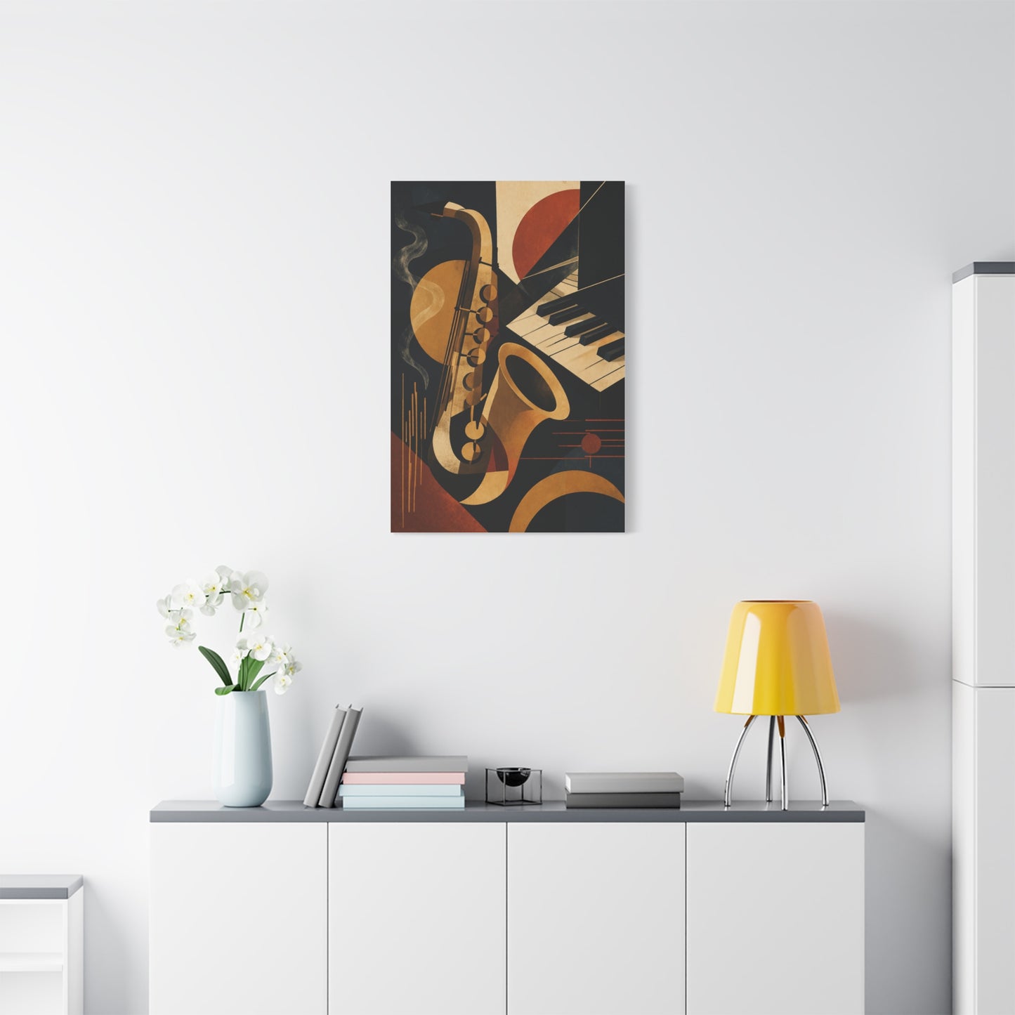 Abstract Jazz Composition Wall Art & Canvas Print