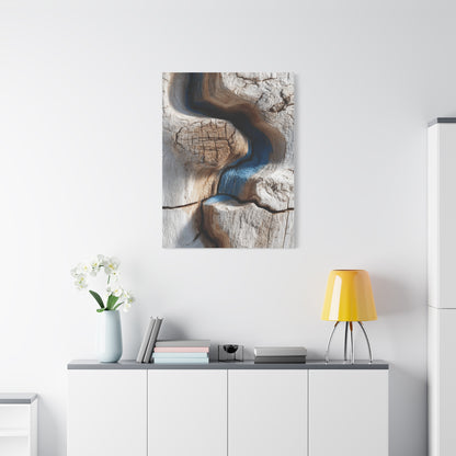 Driftwood Grain Abstract Texture Wall Art & Canvas Print