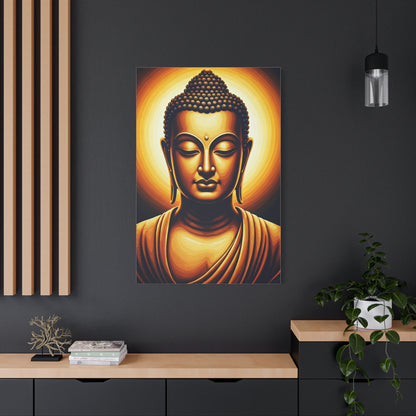 Golden Aura Buddha Meditation Wall Art & Canvas Prints